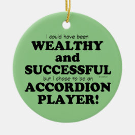 Ornamento De Cerâmica Acordeão rico e bem-sucedido