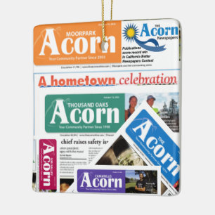 Ornamento De Cerâmica Acorn Ornament Take One