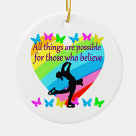 ORNAMENTO DE CERÂMICA ACREDITE EM SEUS SONHOS DE PATIA