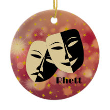 Actor Theater Design Ceramic Ornament