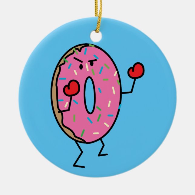 Ornamento De Cerâmica Açúcar fritado sobremesa da massa do lutador do (Frente)