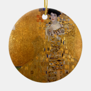 Ornamento De Cerâmica Adele, A Senhora no Dourado - Gustav Klimt