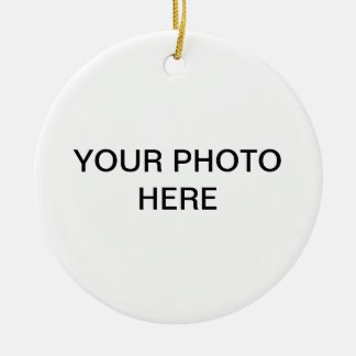 Ornamento De Cerâmica Adicionar a sua fotografia personalizável