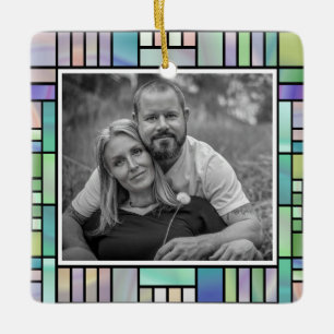 Ornamento De Cerâmica Adicione sua foto