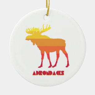 Ornamento De Cerâmica Adirondacks Moose