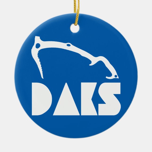 Ornamento De Cerâmica Adirondacks Subindo Gelo (Frente)