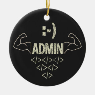 Ornamento De Cerâmica Administrador Admin IT Sysadmin Computer Scientist