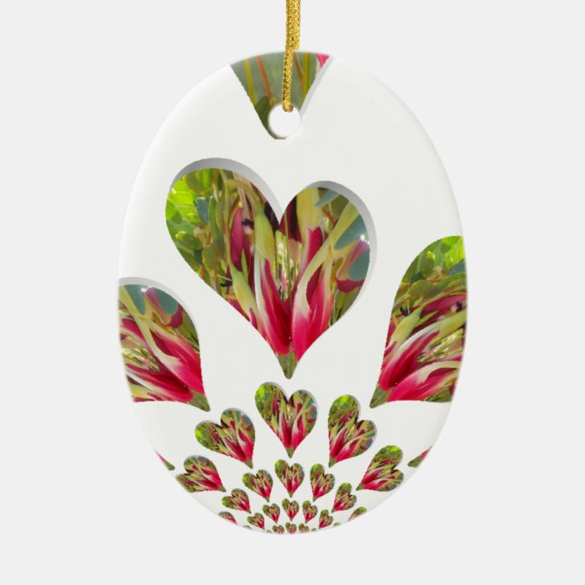 Ornamento De Cerâmica Adorável Dia Humanitário O Mundo Precisa De Lov (Frente)