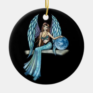 Ornamento De Cerâmica Adorno Anjo Guardião da Terra por Molly Harrison