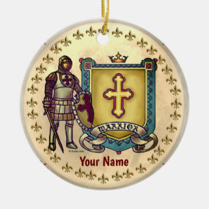 Ornamento De Cerâmica Adorno cristão Guerreiro Para Jesus