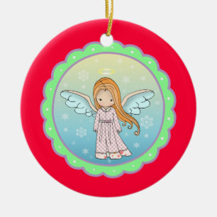 Ornamento De Cerâmica Adorno de Anjo Bonitinho