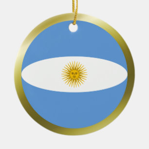 Ornamento De Cerâmica Adorno de Bandeira da Argentina