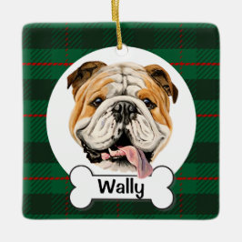 Ornamento De Cerâmica Adorno de Bulldog Inglês