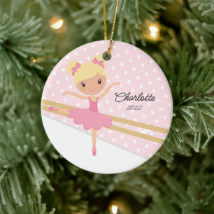 Ornamento De Cerâmica Adorno de Cerâmica de Natal Dança de Ballet Sweet