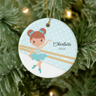 Ornamento De Cerâmica Adorno de Cerâmica de Natal Dança de Ballet Sweet