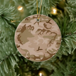 Ornamento De Cerâmica Adorno de Círculo de Porcelana com Camuflagem de A