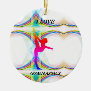 Ornamento De Cerâmica Adorno de Ginástica que Eu Amo