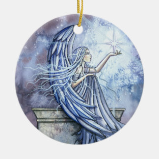 Ornamento De Cerâmica Adorno de Natal Anjo com Estrela