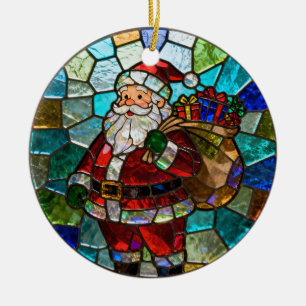 Ornamento De Cerâmica Adorno de Natal Papai Noel Fofo