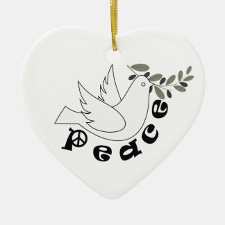 Ornamento De Cerâmica Adorno personalizado da paz