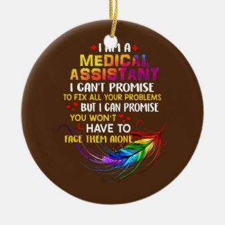 Ornamento De Cerâmica Adoro ser assistente médico