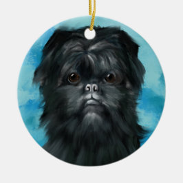 Ornamento De Cerâmica Affenpinscher