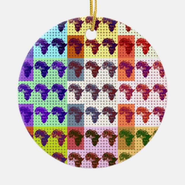 Ornamento De Cerâmica África (Frente)