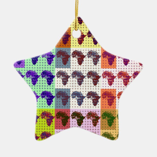 Ornamento De Cerâmica África (Frente)