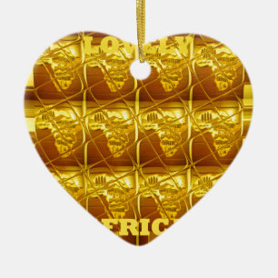 Ornamento De Cerâmica África adorável mapeia cores de arte designs.png