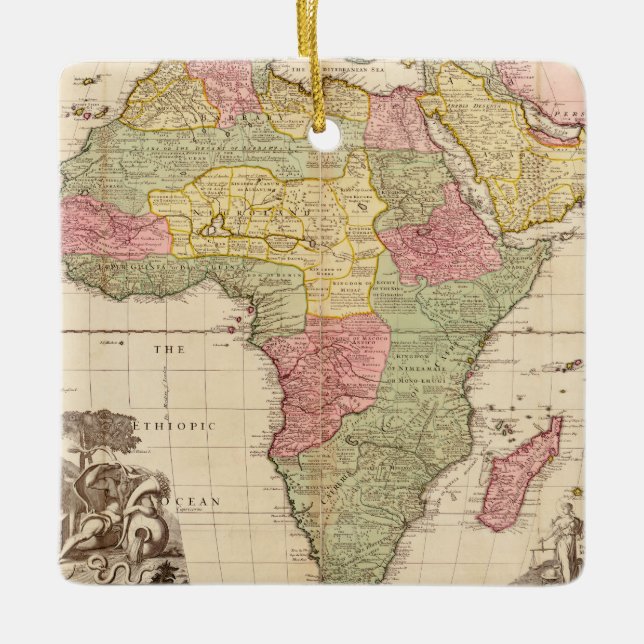 Ornamento De Cerâmica África cerca de 1725 (Frente)