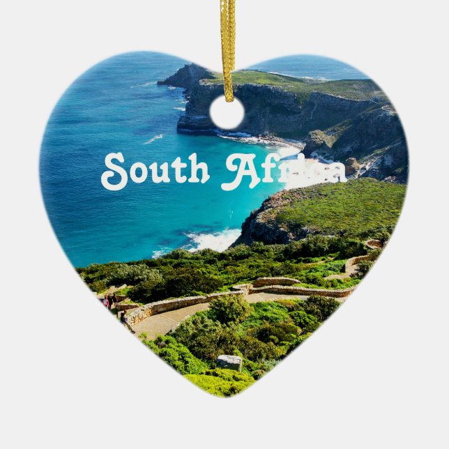 Ornamento De Cerâmica África do Sul (Frente)