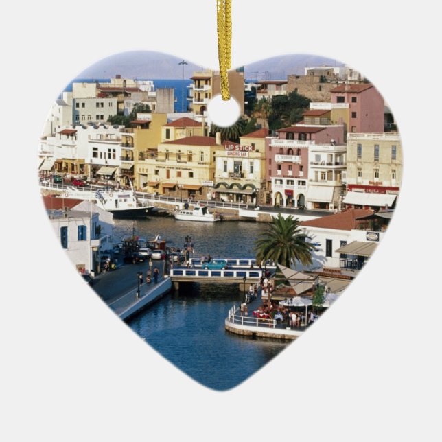 Ornamento De Cerâmica Agios Nikolaos Crete, piscina (Frente)