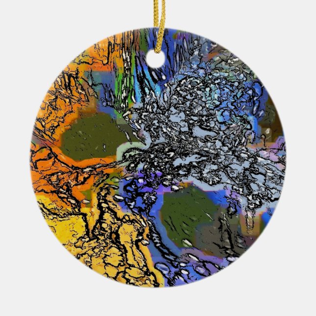 ORNAMENTO DE CERÂMICA ÁGUA (Frente)