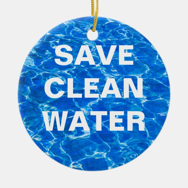 Ornamento De Cerâmica Água Fresca - Versão Três de Três (Frente)