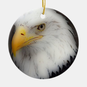 Ornamento De Cerâmica 'Águia americana americana em Portrait