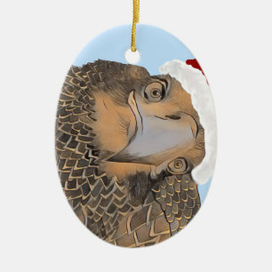 Ornamento De Cerâmica Águia Balda SWFL Quem É Aquela Águia Bonita, E9?