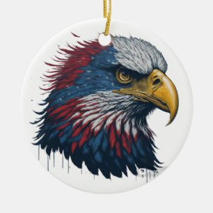Ornamento De Cerâmica águia-careca americana