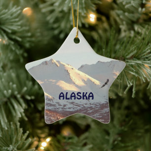 Ornamento De Cerâmica Águia de inverno