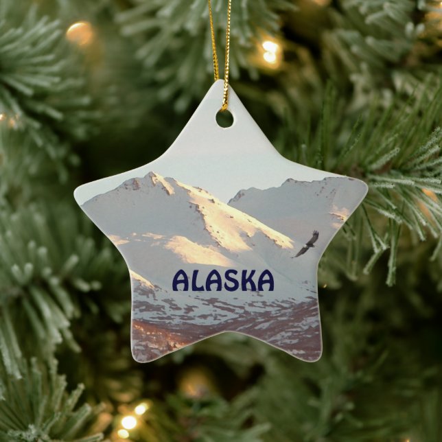 Ornamento De Cerâmica Águia de inverno (Árvore)