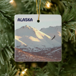 Ornamento De Cerâmica águia-de-inverno