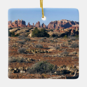 Ornamento De Cerâmica Agulhas do Pothole Point Trail em Canyonlands