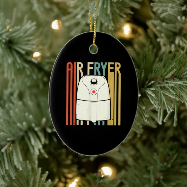 Ornamento De Cerâmica Air Fryer Master Cook Comida| Frango Retroativo (Árvore)