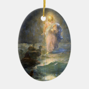 Ornamento De Cerâmica Aivazovsky - Caminhando sobre as Águas