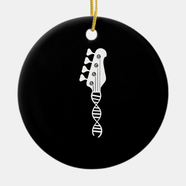 Ornamento De Cerâmica Ajudador de Violão Bass (Frente)