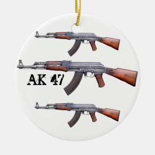 ORNAMENTO DE CERÂMICA AK-47