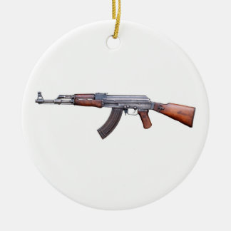 ORNAMENTO DE CERÂMICA AK-47