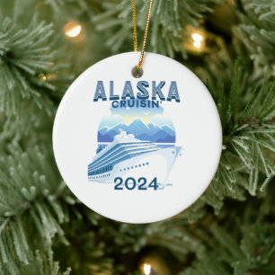 Ornamento De Cerâmica Alaska Cruisin' 2024