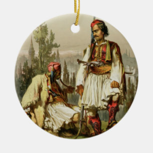Ornamento De Cerâmica Albanêses, mercenários no exército do otomano,