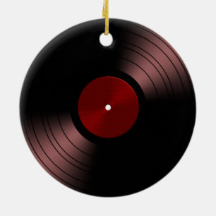 Ornamento De Cerâmica Álbum gravado de vinil - disco 70s 45 retro