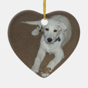 Ornamento De Cerâmica Alces brancos